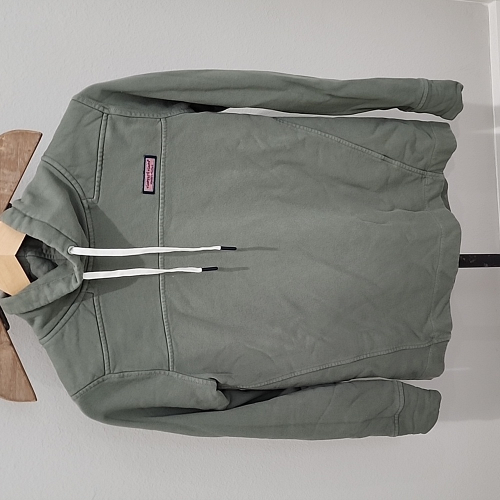 Vineyard Vines Shep Funnel Neck Pullover Sweater Light Green XXS